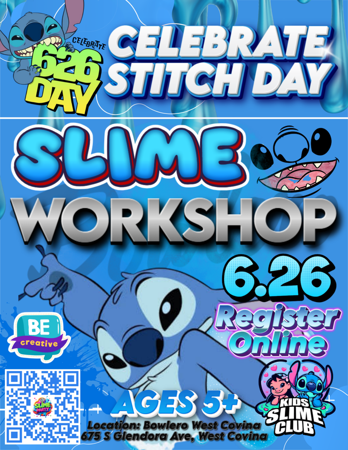 6.26 Day | Stitch Slime Workshop | Jun 26