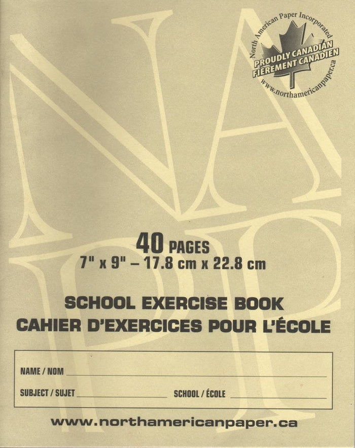 7 x 9 Exercise Book Plain 25 25pk