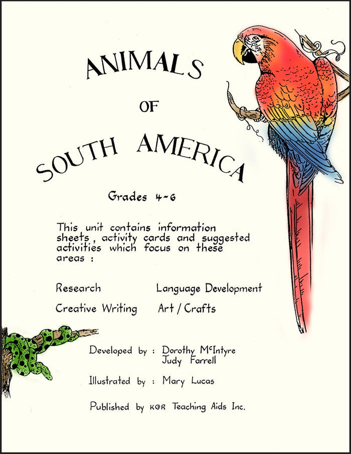 ANIMALS OF SOUTH AMERICA Ebook