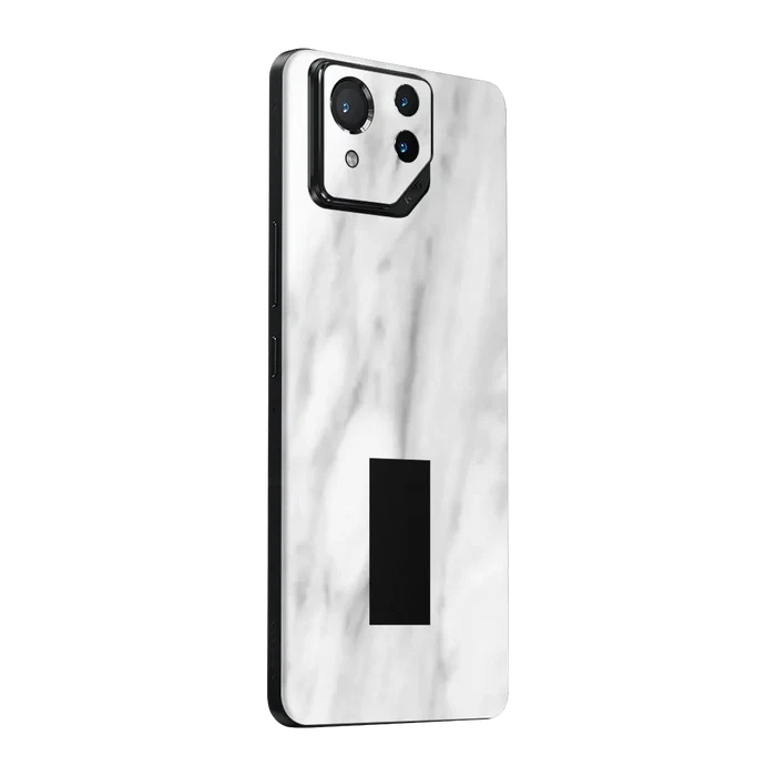 Flat Back / White Marble