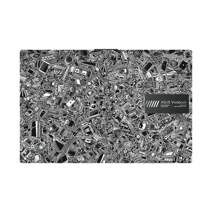 Laptop Skins - Asus VivoBook Go 14 E1404FA Laptop Skins & Wraps - Tech Camo Dark