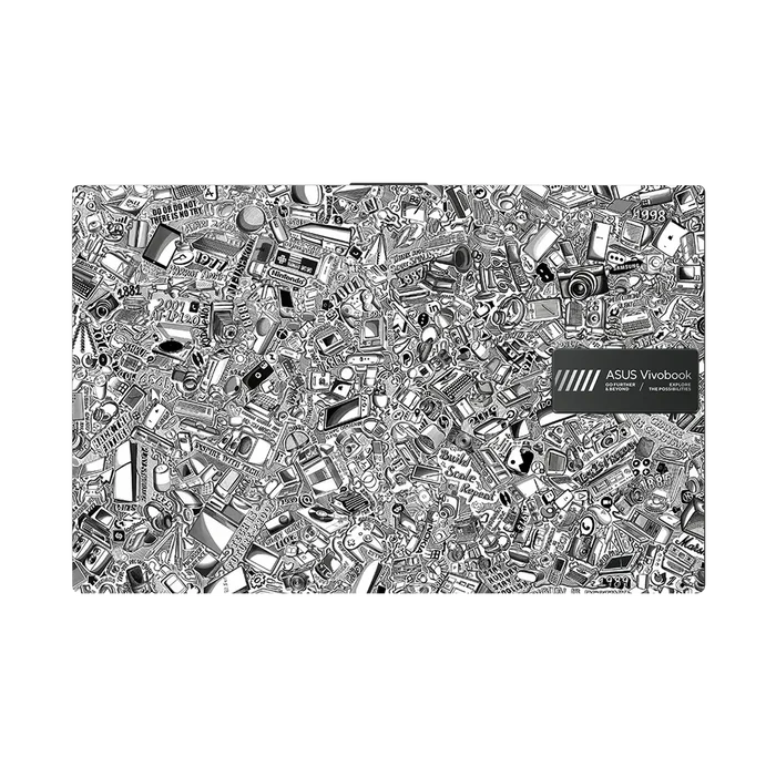 Laptop Skins - Asus Vivobook Go 15 OLED Laptop Skins & Wraps - Tech Camo Light