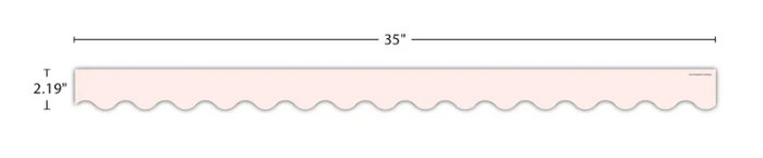 Blush Scalloped Border Trim