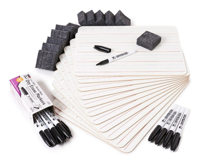 Charles Leonard Dry Erase Magnetic Lapboard Plain/Lined Clas