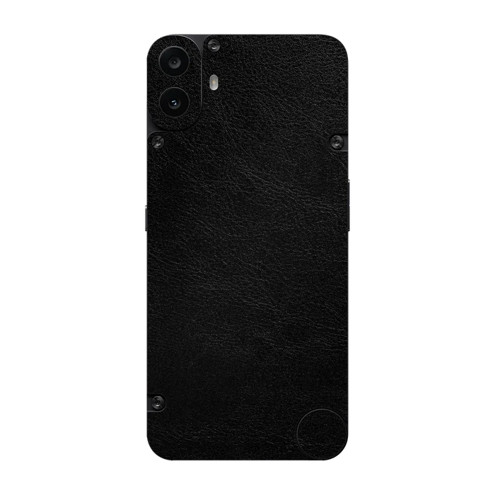 Flat Back / Obsidian Leather
