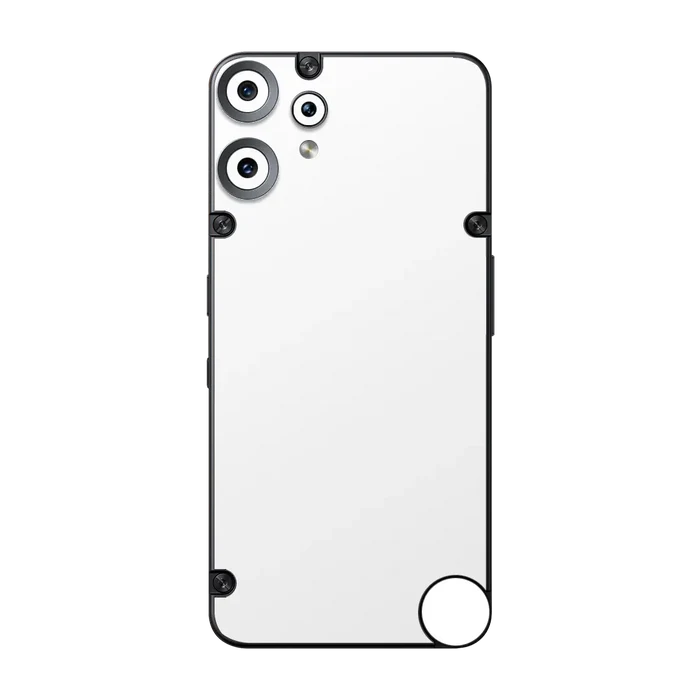 Flat Back / White Matte