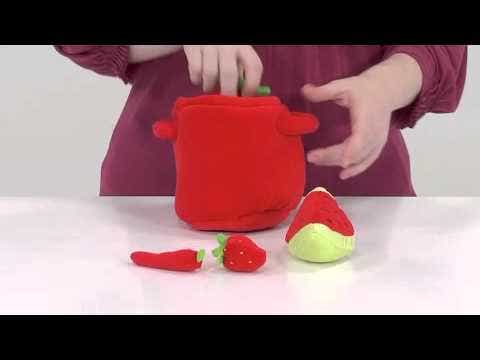 Colorful Plush Fruits and Vegetables