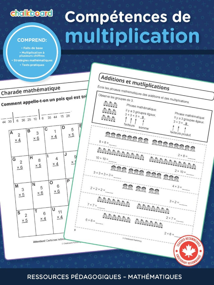 Competences De Multiplication Ebook