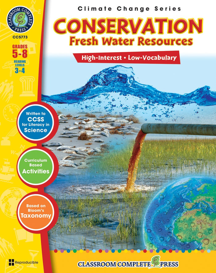 Conservation: Fresh Water Resources Gr. 5-8 Ebook