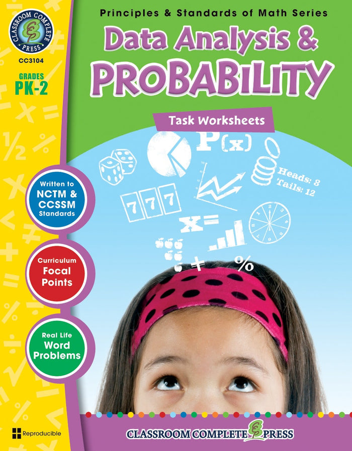 Data Analysis & Probability - Task Sheets Gr. PK-2 Ebook