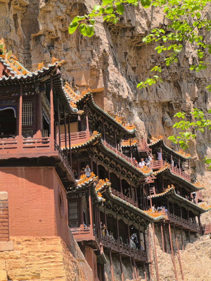 Cliffside view of the Hanging Temple