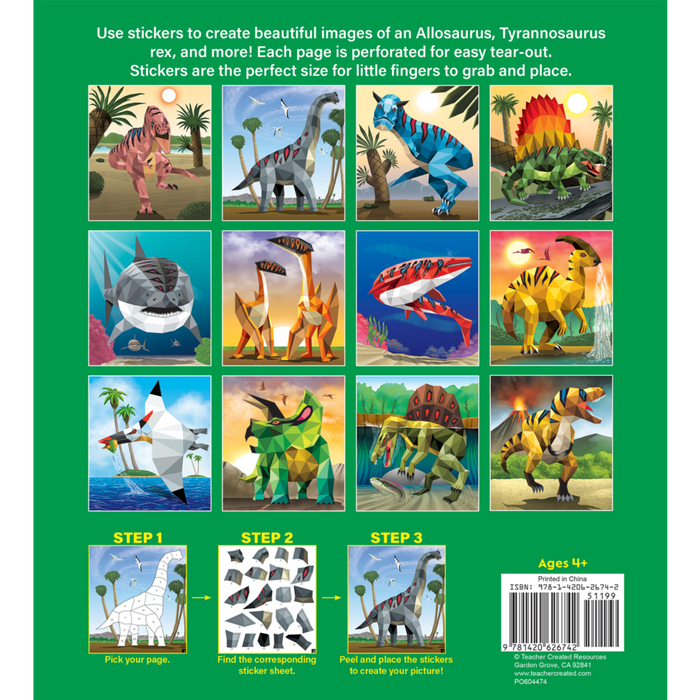 Dinosaurs and Prehistoric Animal Modern Mosaics Stick to the