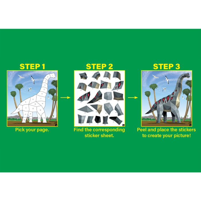 Dinosaurs and Prehistoric Animal Modern Mosaics Stick to the