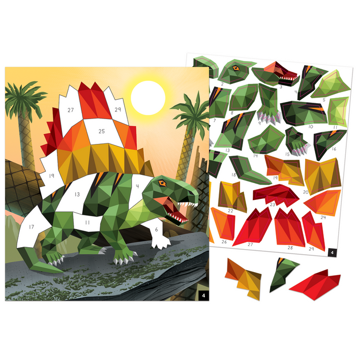 Dinosaurs and Prehistoric Animal Modern Mosaics Stick to the