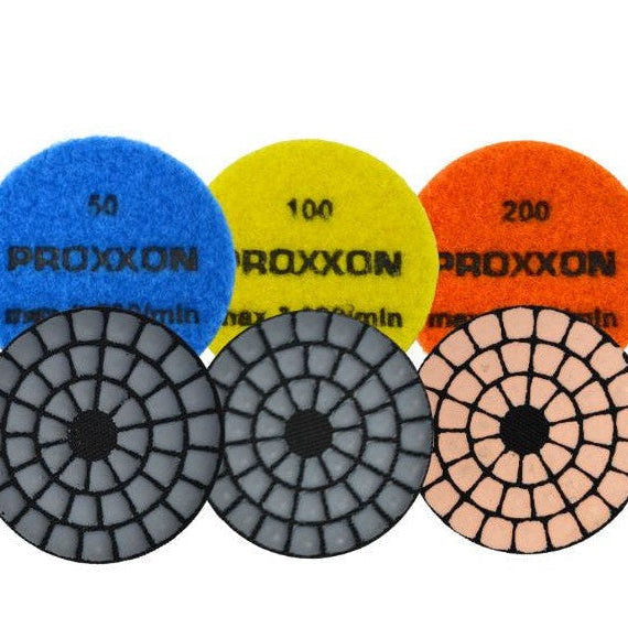 DISCHI ABRASIVI DIAMANTATI PER LEVIGATURA 50MM 3PZ PROXXON