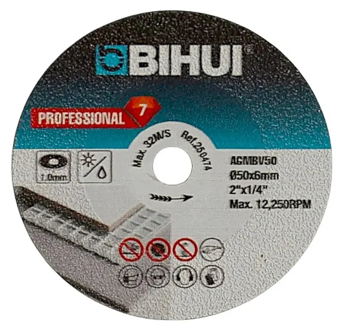 DISCO DIAMANTATO BIHUI VAC AGMBV50 PER MINI SMERIGLIATRICE 50MM