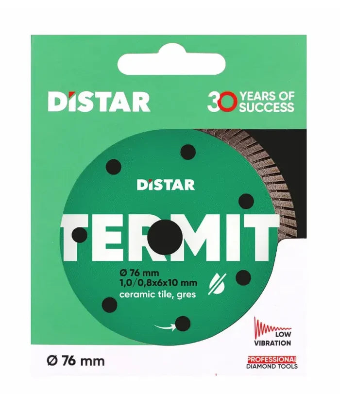 DISCO DIAMANTATO PER GRES PORCELLANATO DISTAR 76X1.0 TERMIT