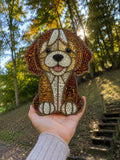 DIY Puppy Crushed Glass Suncatcher
