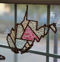 DIY West Virginia Crushed Glass Suncatcher