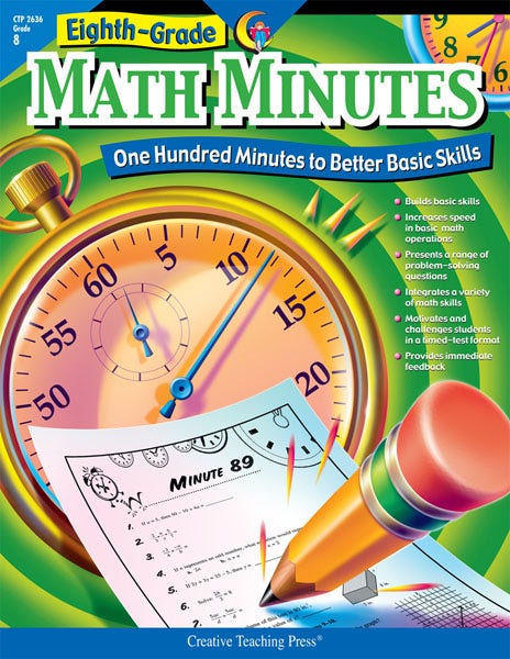Eighth-Grade Math Minutes (Enhanced eBook) Ebook