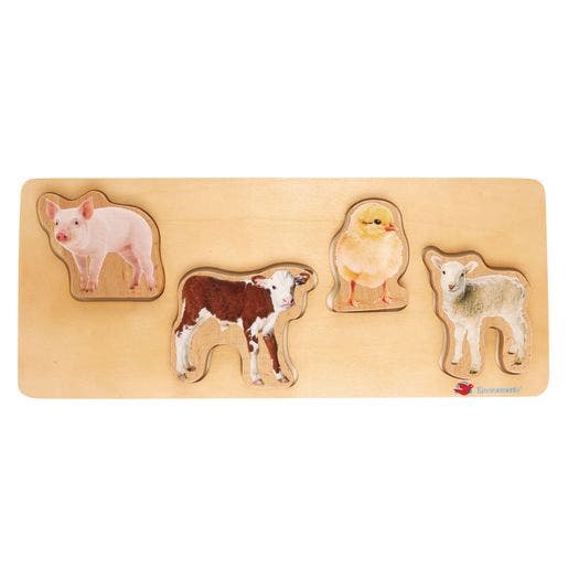 Environments Toddler Photo Puzzle Farm Animals 5 pc