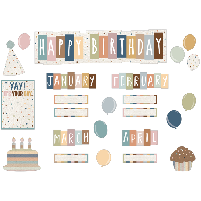 Everyone is Welcome Happy Birthday Mini Bulletin Board