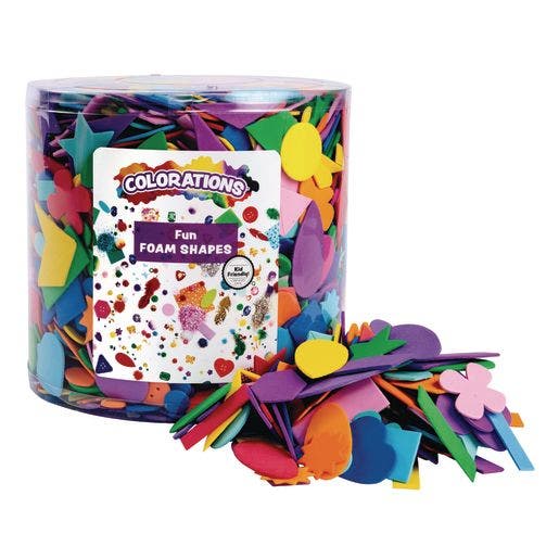Fun Foam Shapes In A Bucket 1/2 Lbs