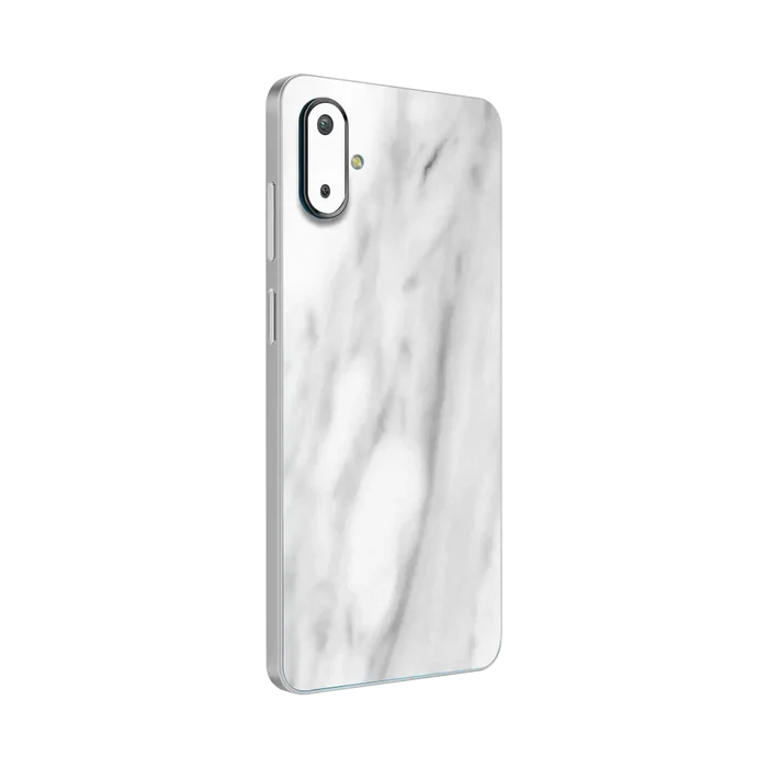 Flat Back / White Marble