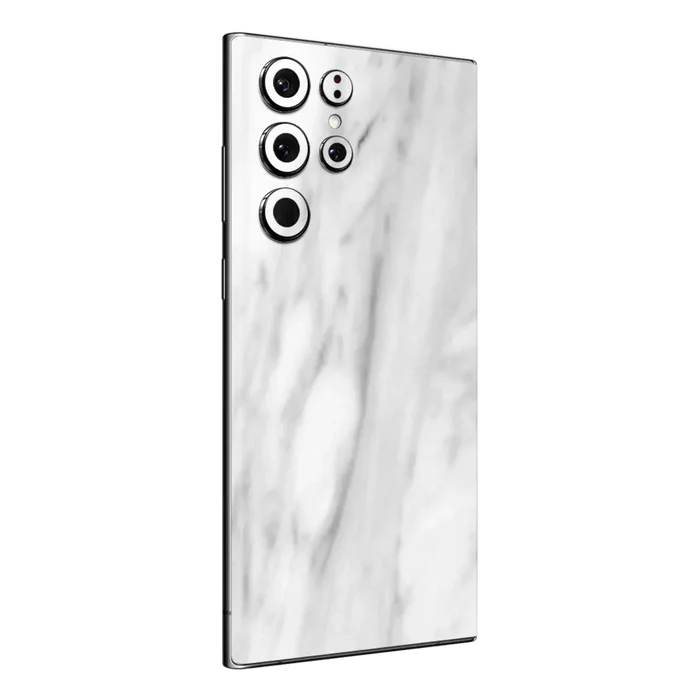 Flat Back / White Marble