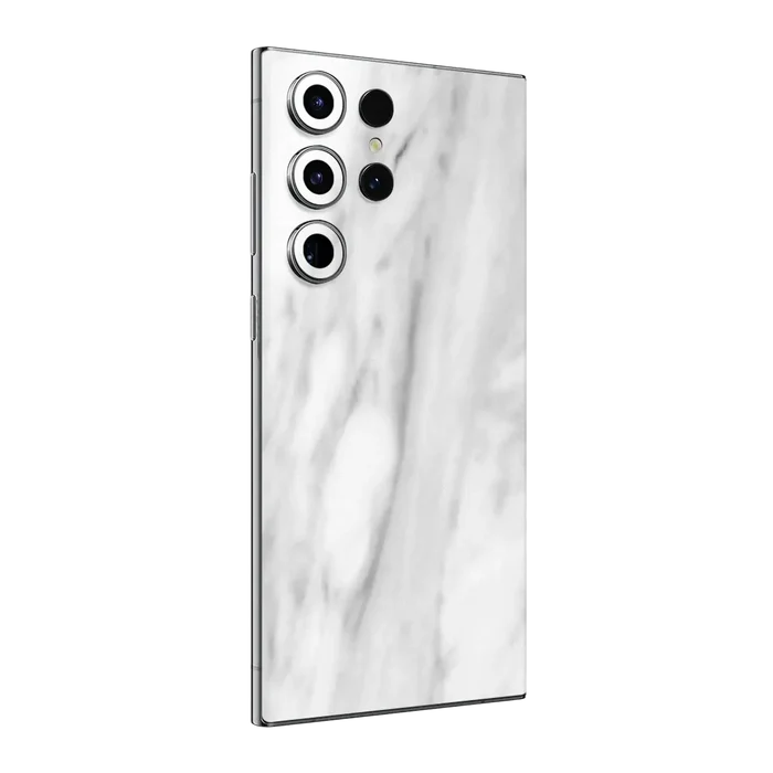 Flat Back / White Marble