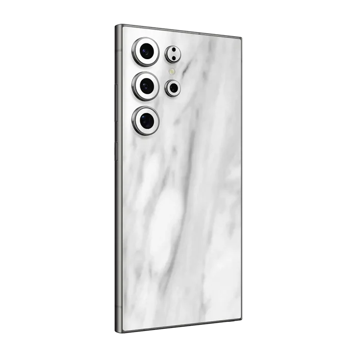 Flat Back / White Marble