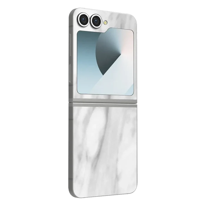 Flat Back / White Marble