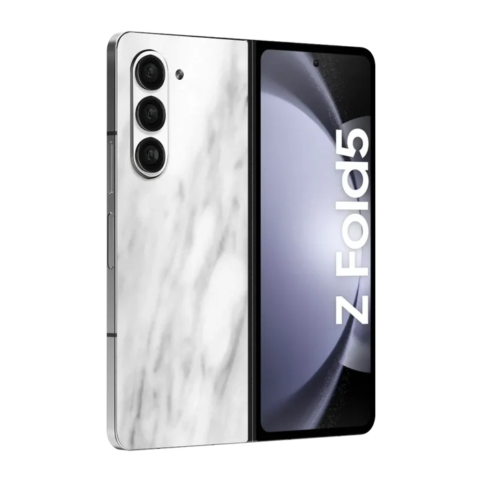 Flat Back / White Marble
