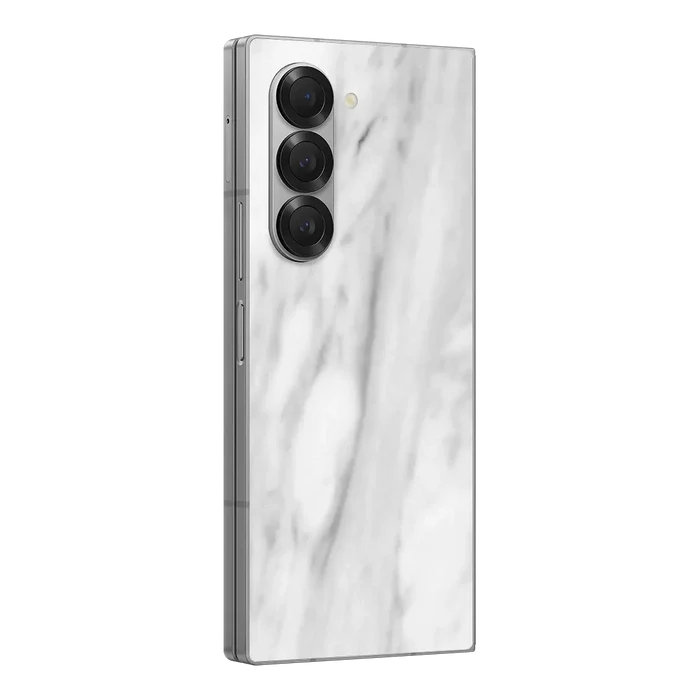 Flat Back / White Marble