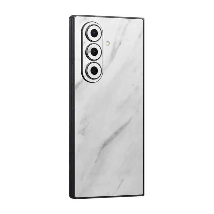 Flat Back / White Marble