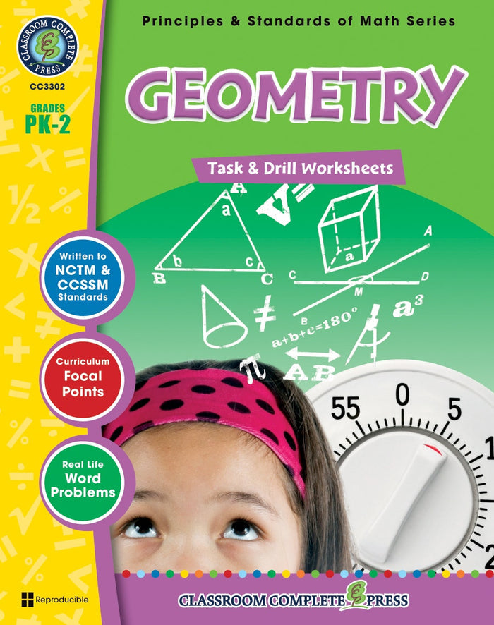 Geometry - Task & Drill Sheets Gr. PK-2 Ebook