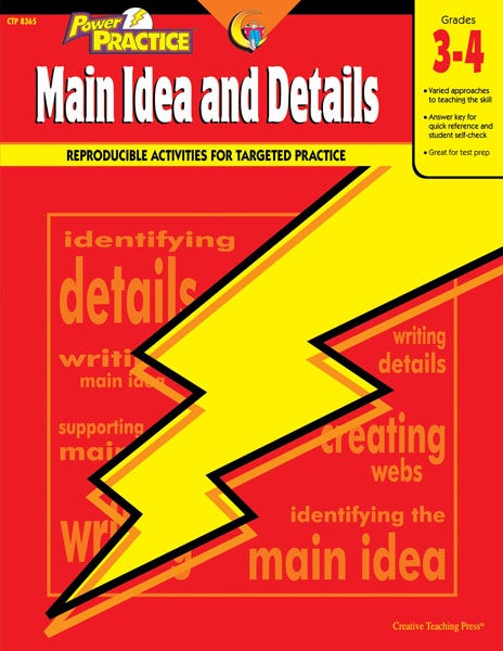 Gr 3-4 Main Ideas & Details Language Power Practice Ebook