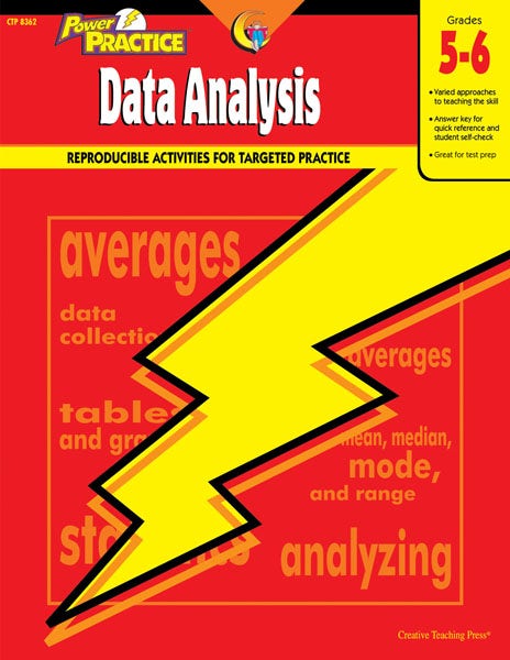 Gr 5-6 Data Analysis Math Power Practice Ebook