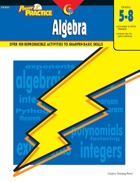 Gr 5-8 Algebra Power Practice Series Ebook