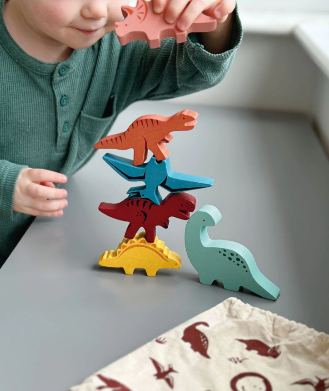Happy Stacking Dinosaurs