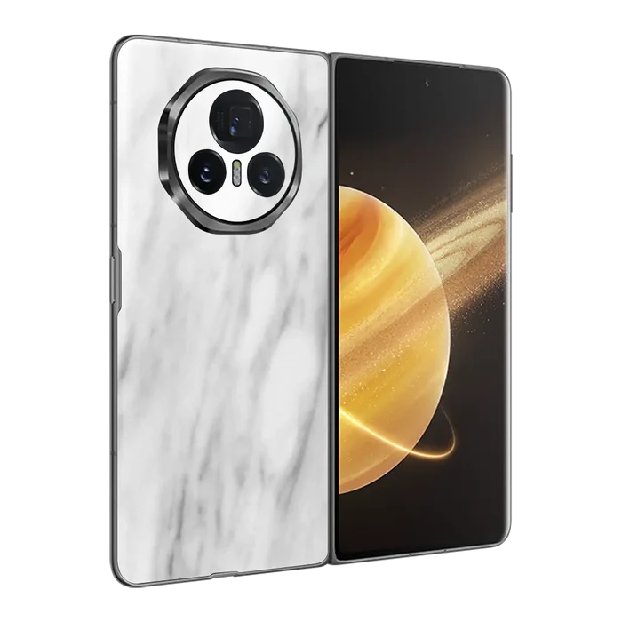 Flat Back / White Marble
