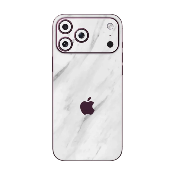 Flat Back / White Marble