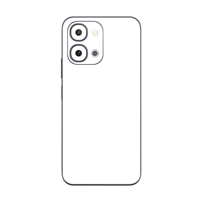 Flat Back / White Matte
