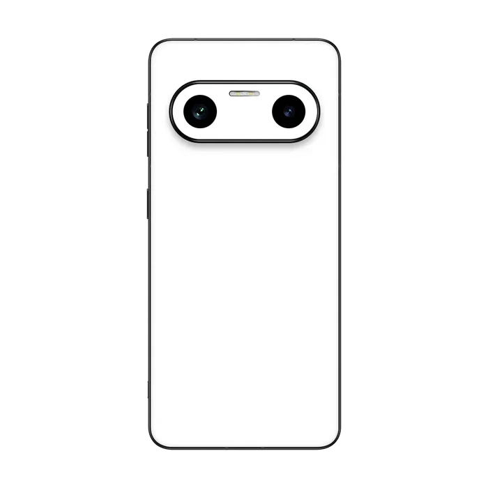 Flat Back / White Matte