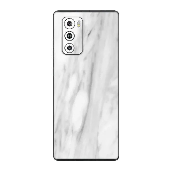 Flat Back / White Marble