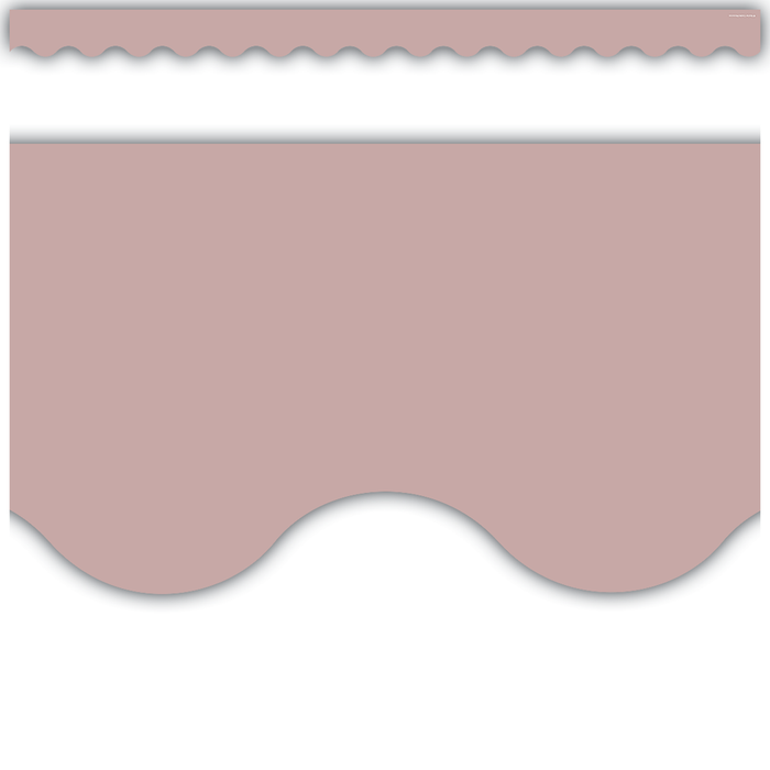 Light Mauve Scalloped Border Trim
