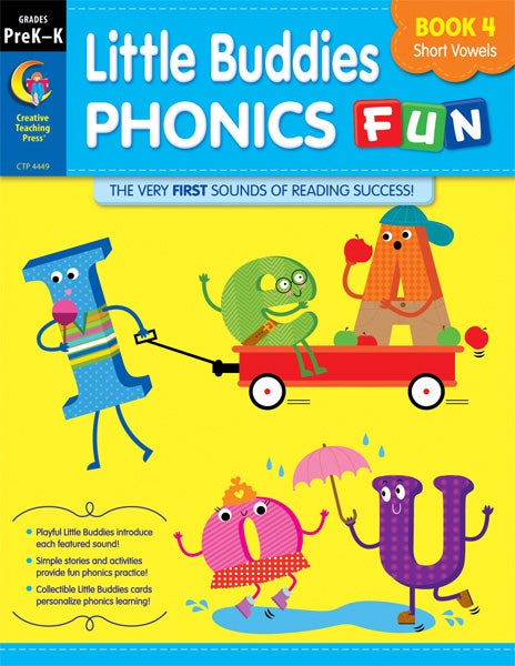 Little Buddies Phonics Fun Book 4: Short Vowels Ebook