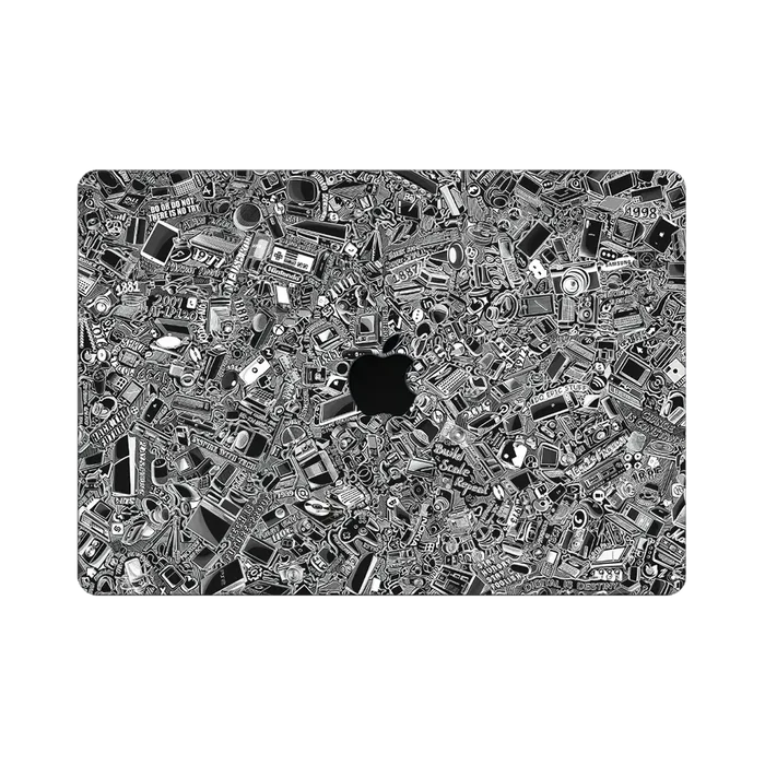 Laptop Skins - MacBook Air 13 inch 2018-2019 Skins & Wraps - Tech Camo Dark