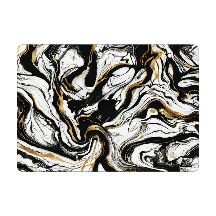 Laptop Skins - Macbook Air 15 inch M4 2025 Skins & Wraps - Golden Abyss