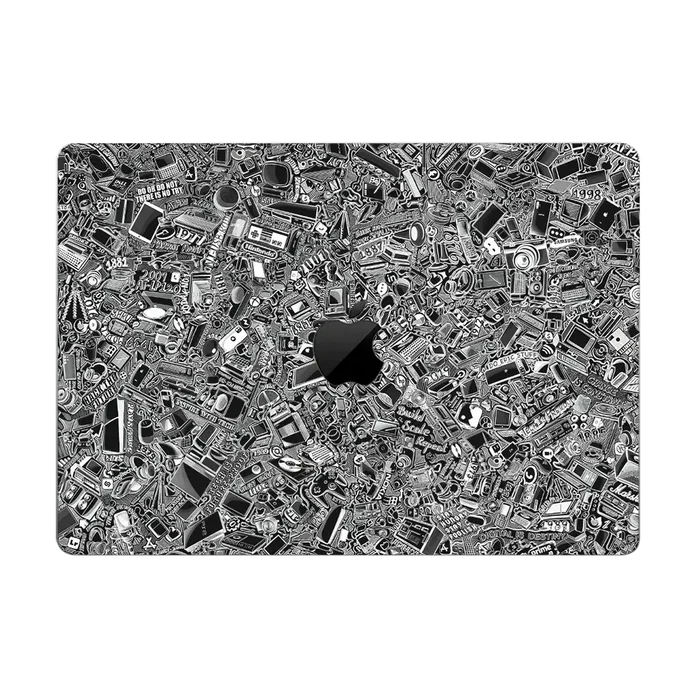 Laptop Skins - MacBook Pro 14 inch M3 2023 Skins & Wraps - Tech Camo Dark